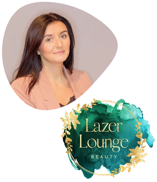 Jessica and Lazer Lounge logo