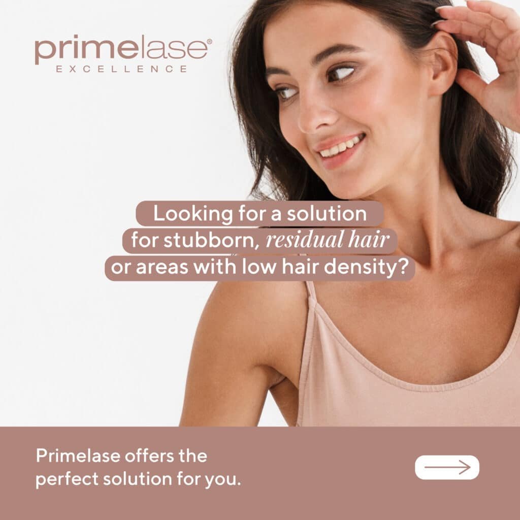 Primelase smooth hair removal underarm lady