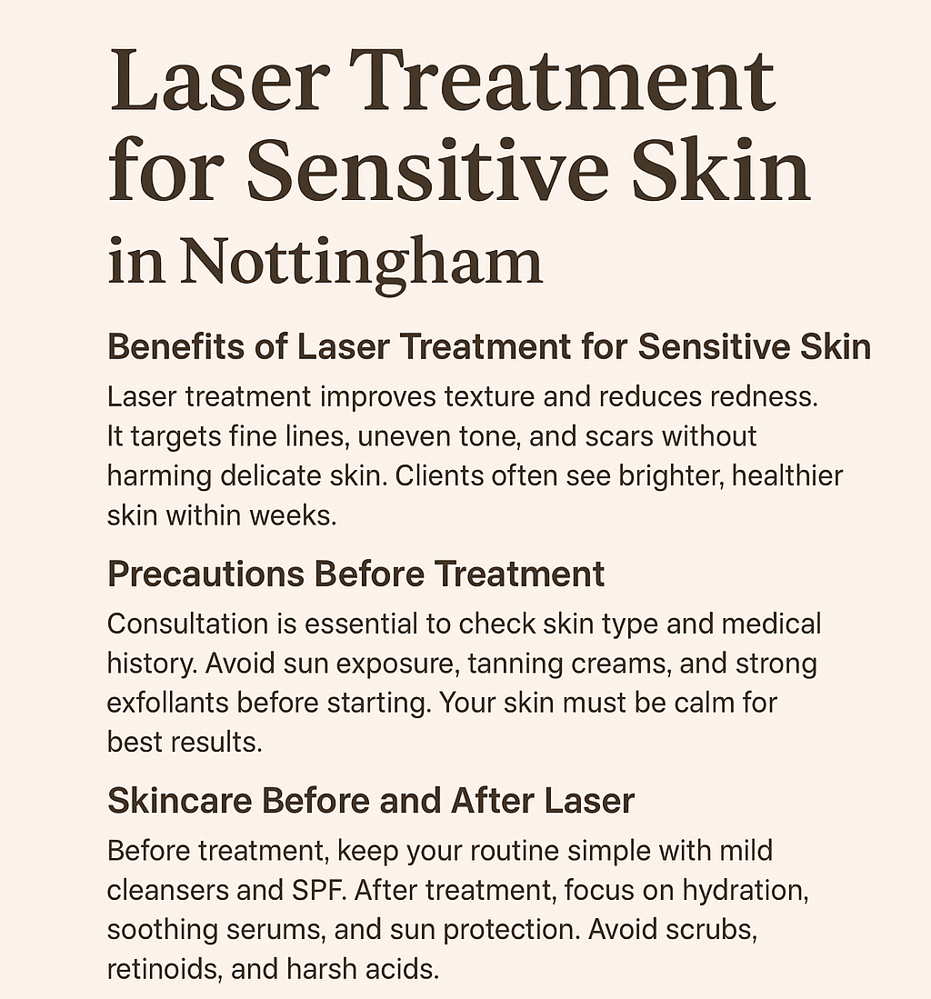 Laser Treatment of Sensitive Skin