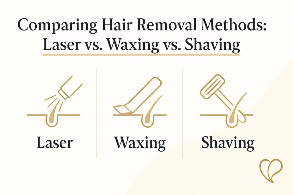 Laser vs Waxing vs Shaving